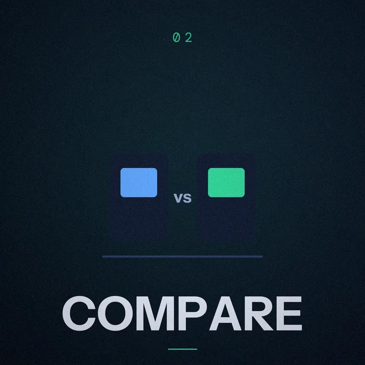 Illustrated comparison of two bookmaker prices side by side